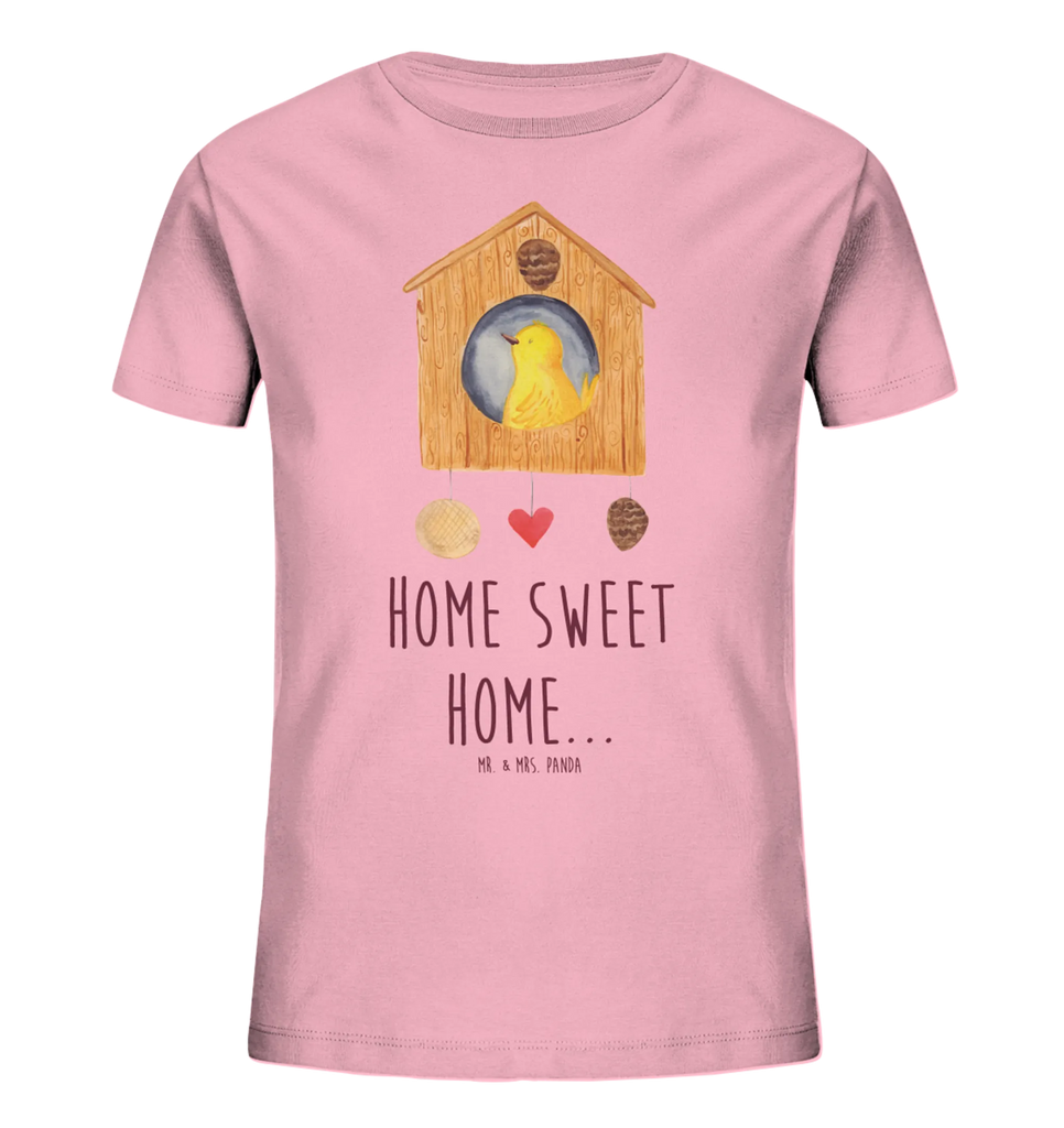 Organiczna koszulka dziecięca ptasi domek Strona główna Kinder T-Shirt Mädchen, Kinder T-Shirt Jungen, Kinder T-Shirt, Gute Laune, Tiere, Tiermotive, Lustige Sprüche, Haus, Einzug, Home Sweet Home, Vogel, Einzugsgeschenk, Umzug, Hausbau, Vogelhaus, Geschenk