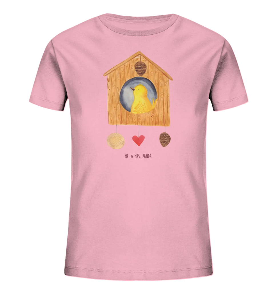 Organiczna koszulka dziecięca ptasi domek Strona główna Kinder T-Shirt Mädchen, Kinder T-Shirt Jungen, Kinder T-Shirt, Gute Laune, Tiere, Tiermotive, Lustige Sprüche, Haus, Einzug, Home Sweet Home, Vogel, Einzugsgeschenk, Umzug, Hausbau, Vogelhaus, Geschenk