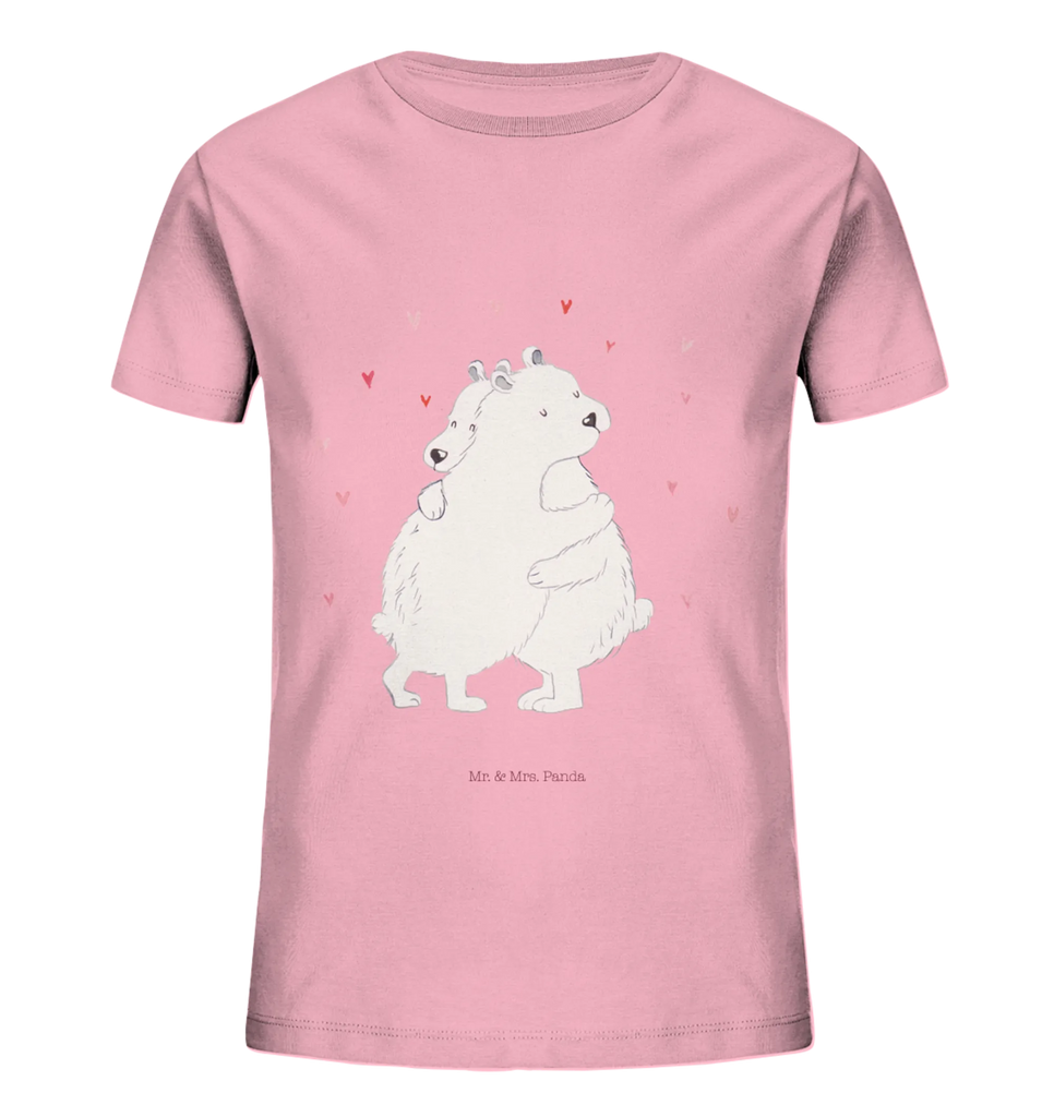 Organiczna koszulka dziecięca Niedźwiedź polarny obejmować Kinder T-Shirt, Kinder T-Shirt Mädchen, Kinder T-Shirt Jungen, Tiermotive, Gute Laune, lustige Sprüche, Tiere
