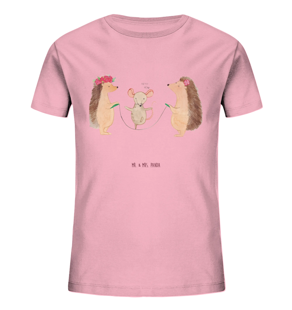 Organiczna koszulka dziecięca jeż Skakanie na skakance Kinder T-Shirt, Kinder T-Shirt Mädchen, Kinder T-Shirt Jungen, Lustige Sprüche, Gute Laune, Tiere, Tiermotive, Maus, Igel, Kindergarten, Kinder, Seilhüpfen, Seilspringen