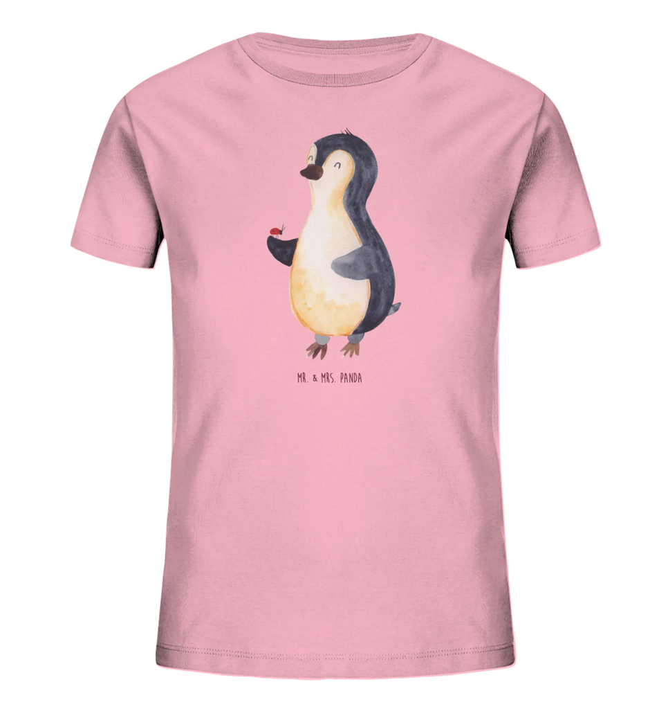 Organiczna koszulka dziecięca Pingwin biedronka Kinder T-Shirt Mädchen, Kinder T-Shirt Jungen, Kinder T-Shirt, Pinguin, Glück, Liebe, Marienkäfer, Pinguine, Wunder, Freude, Lebensfreude