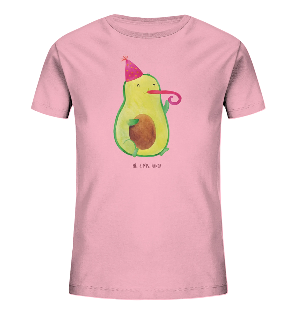 Organiczna koszulka dziecięca Awokado impreza Kinder T-Shirt Jungen, Kinder T-Shirt Mädchen, Kinder T-Shirt, Gesund, Avocado, Veggie, Vegan, Geburtstag, Tröte, Feierlichkeit, Feier, Gute Laune, Fete, Party