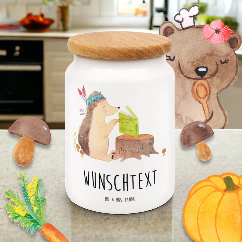 Spersonalizowany pojemnik na zapasy jeż Ozdoba z piór Waldtiere, zwierzęta