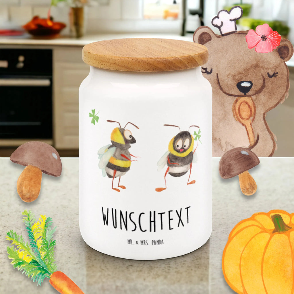 Spersonalizowany pojemnik na zapasy pszczoły para Miłość, partner, przyjaciel, przyjaciółka, mąż, żona, wesele, zaręczyny, prośba o rękę, prezent miłosny, rocznica, dzień ślubu