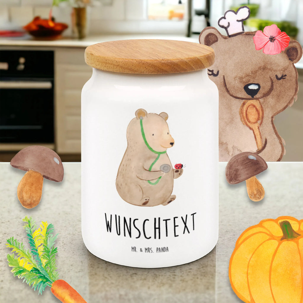 Spersonalizowany pojemnik na zapasy niedźwiedź lekarz Niedźwiedź, Miś, Pluszowy miś