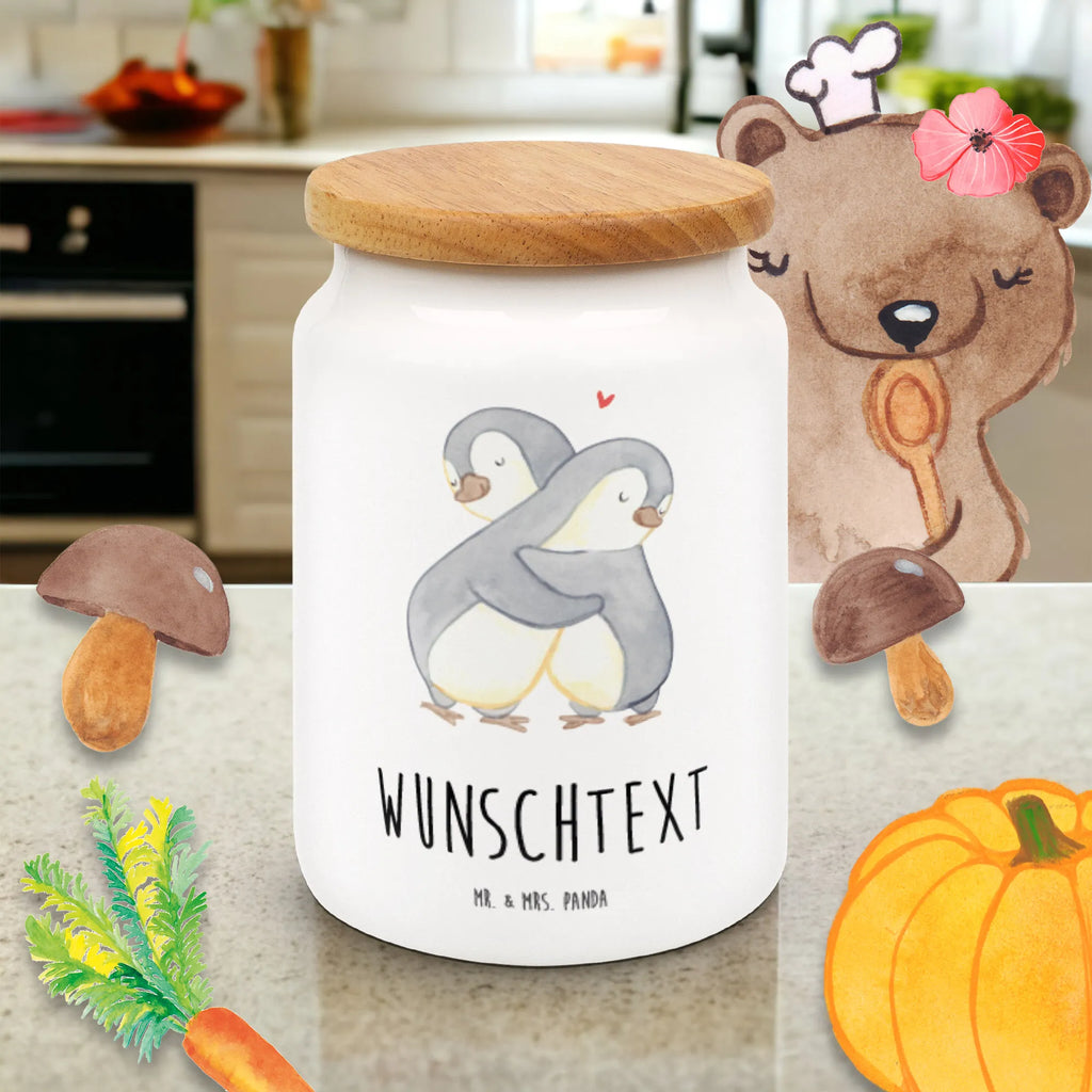 Personalized Storage Jar penguins Cuddle personalized ceramic jar, custom pantry container, personalized canister, personalized storage jar, personalized storage container, custom treat canister, personalized cookie tin, engraved kitchen jar, personalized treat jar, monogrammed food storage, personalized cookie jar, Love, Loving, Two, Together, Marriage, Engagement, Proposal of marriage, Love gift, gift for her, gift for him, anniversary gift, Valentine&#39;s Day Gift for Women Love Gift Anniversary Wedding Anniversary Party Favor Gift for Girlfriend Gift for Partner Boyfriend Gift Token of Love for Men for Husband
