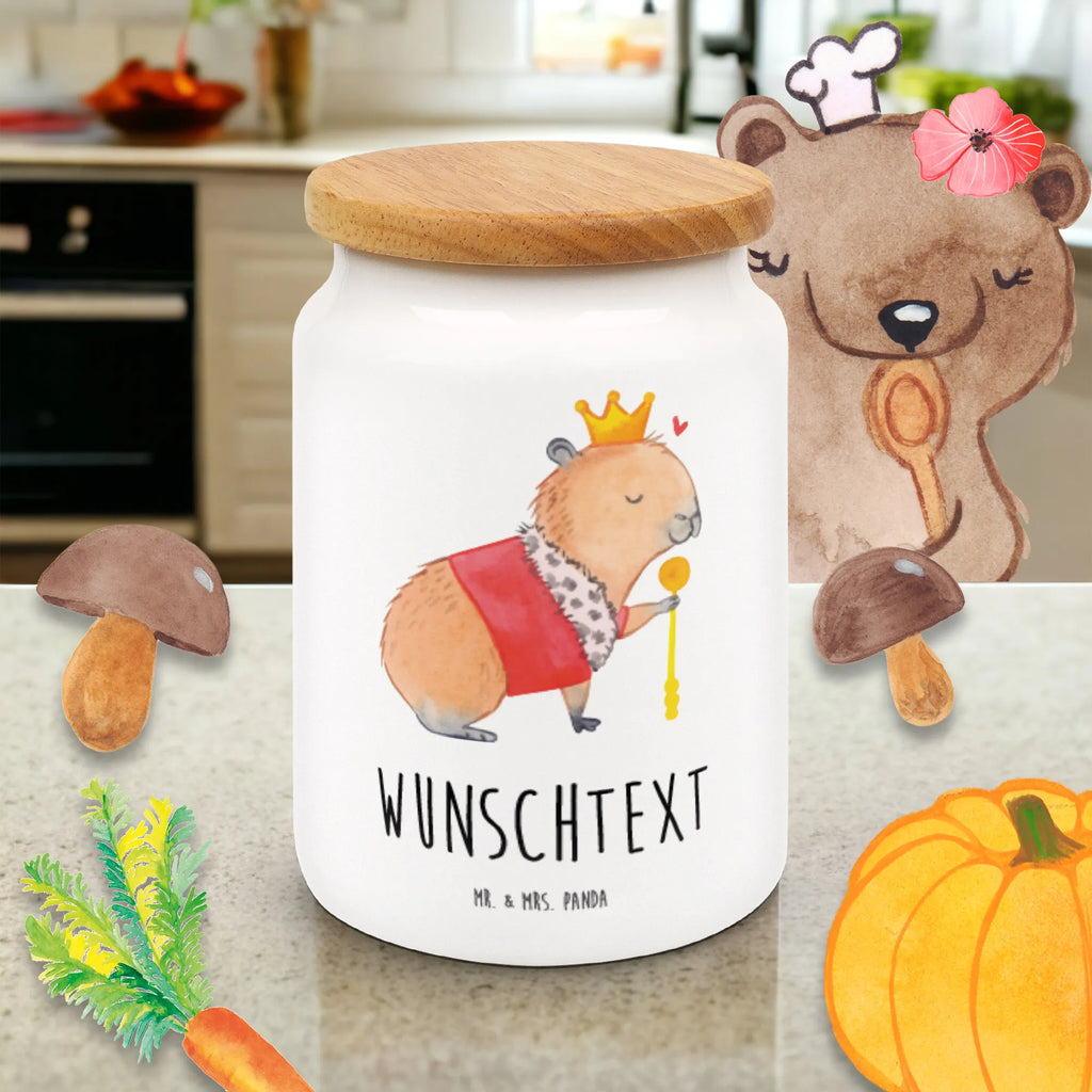 Personalized Storage Jar Capybara King engraved kitchen jar, personalized storage container, personalized cookie tin, personalized canister, personalized storage jar, monogrammed food storage, custom pantry container, personalized treat jar, custom treat canister, personalized cookie jar, personalized ceramic jar, small animals, cute, funny, cute animal motives, hand drawn, small world, funny sayings, good mood, happy, gifts, gift ideas, special gifts, animal lover, card