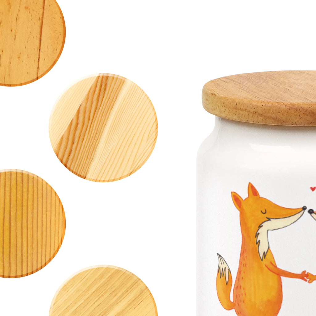 Spersonalizowany pojemnik na zapasy lisy miłość Lis