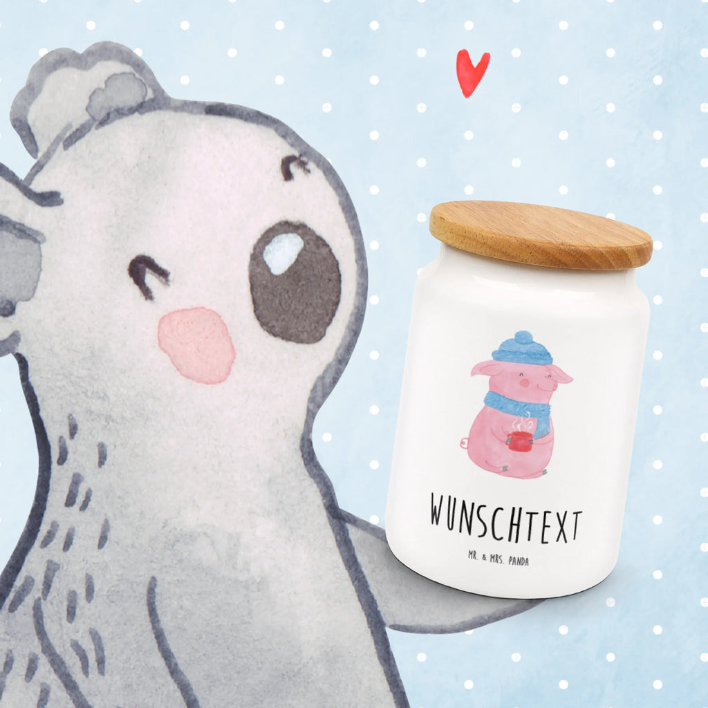 Personalized Storage Jar Pig Mulled wine personalized ceramic jar, custom pantry container, personalized storage container, personalized cookie tin, personalized treat jar, engraved kitchen jar, personalized storage jar, monogrammed food storage, custom treat canister, personalized cookie jar, personalized canister, Winter, Christmas, Christmas time, snow, Christmas market, punch, mulled pig, mulled wine