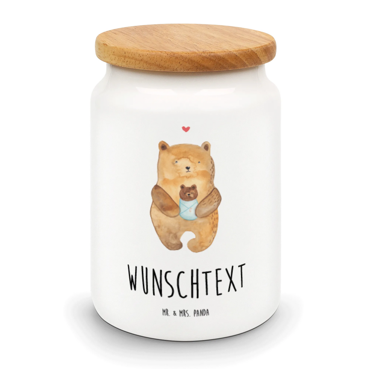 Personalized Storage Jar bear infant teddy bear, cuddly toy, mother, grandchild, nephew, baptized child, grandson, baptism, niece, birthday, parents, birth, congratulations