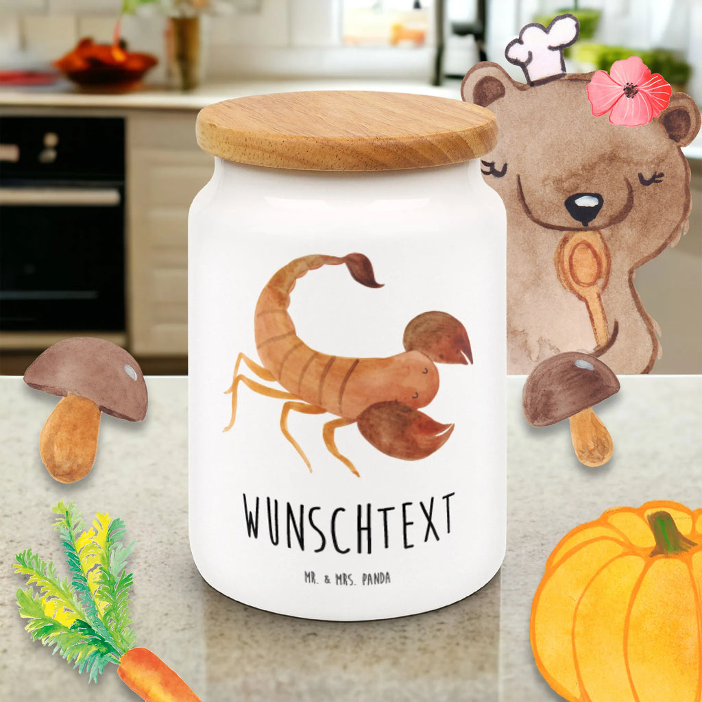 Spersonalizowany pojemnik na zapasy znak zodiaku Skorpion Znak zodiaku, gwiazdozbiór, horoskop, astrologia, ascendent