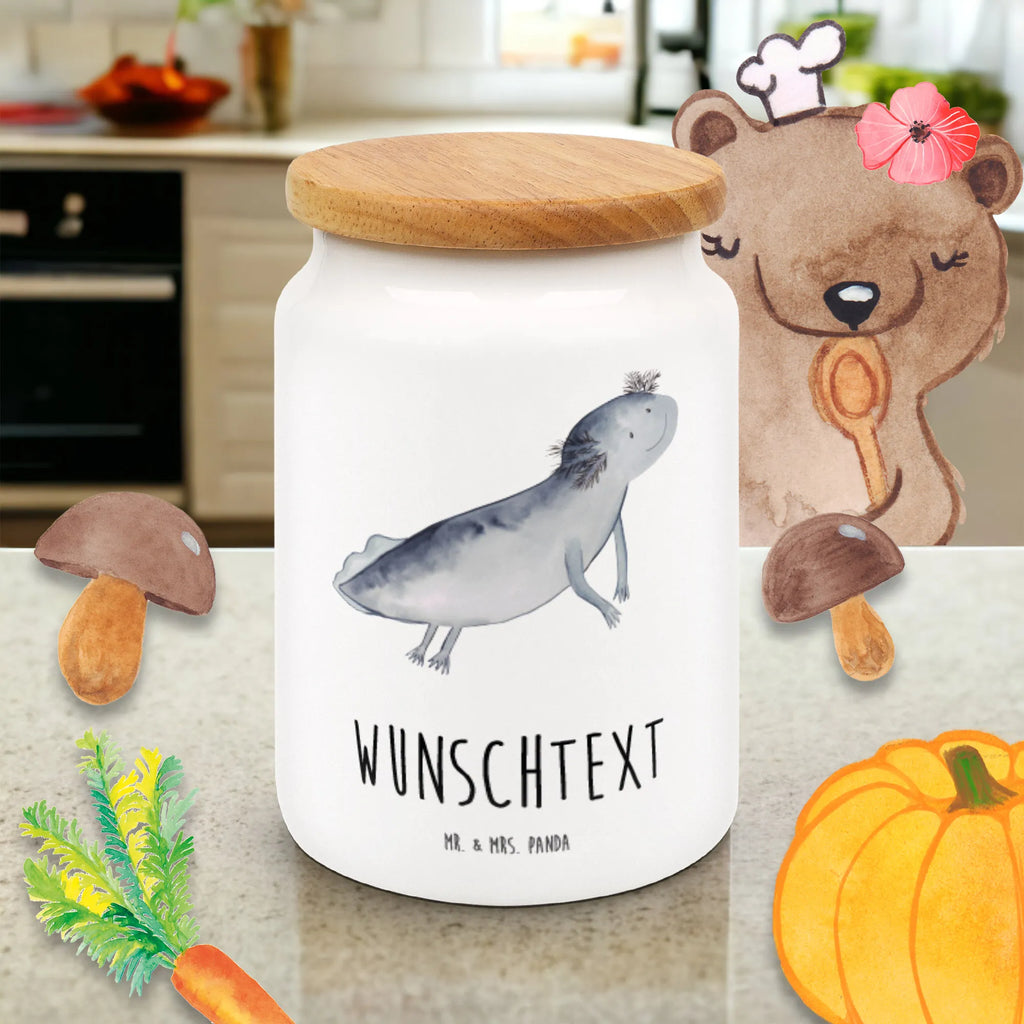 Spersonalizowany pojemnik na zapasy ajolotl pływanie Axolotl, Molch