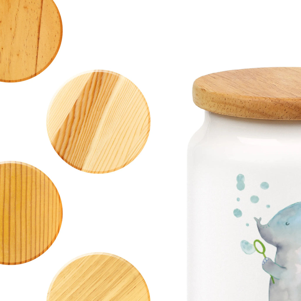 Spersonalizowany pojemnik na zapasy słoń bańki mydlane Motywy zwierzęce, dobra energia, zabawne powiedzonka, zwierzęta