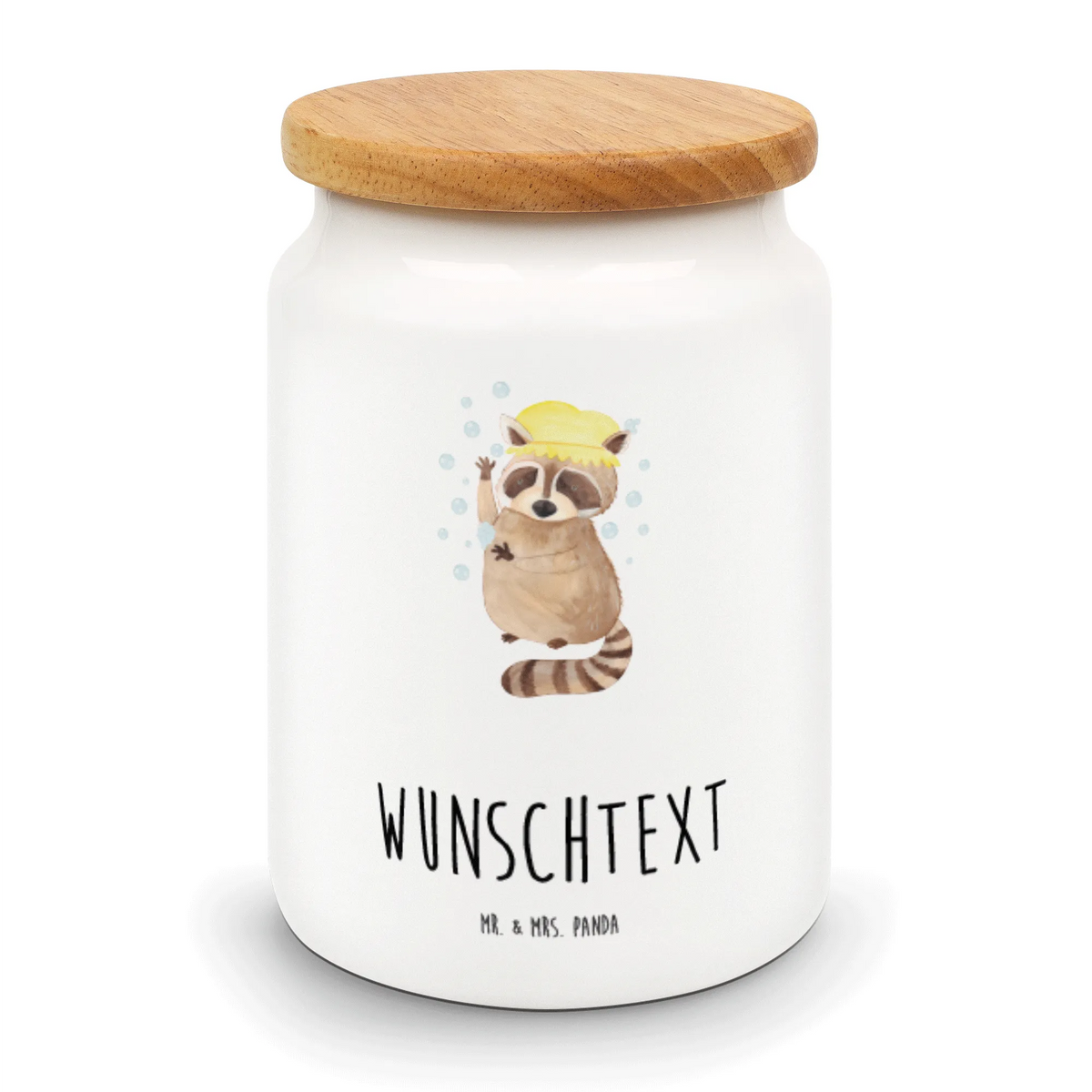 Personalized Storage Jar Raccoon engraved kitchen jar, monogrammed food storage, personalized cookie tin, personalized cookie jar, personalized treat jar, personalized canister, personalized storage container, custom treat canister, custom pantry container, personalized storage jar, personalized ceramic jar, small animals, cute, funny, cute animal motives, hand drawn, small world, funny sayings, good mood, happy, gifts, gift ideas, special gifts, animal lover, card, wash, soap bubbles, plan, raccoon, daydreaming