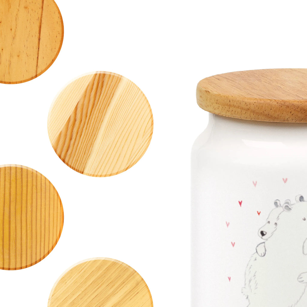 Spersonalizowany pojemnik na zapasy Niedźwiedź polarny obejmować Motywy zwierzęce, dobra energia, zabawne powiedzonka, zwierzęta