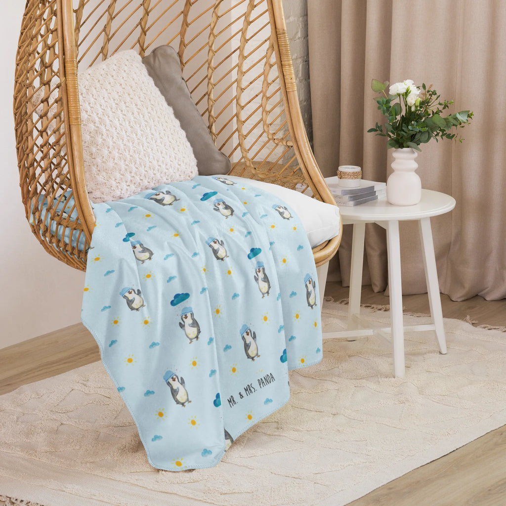 Sherpa cuddly blanket Penguin have a shower Penguin, North Pole, Winter, Penguins, penguins, motivation, shower, new start, life motto, being happy, new beginning