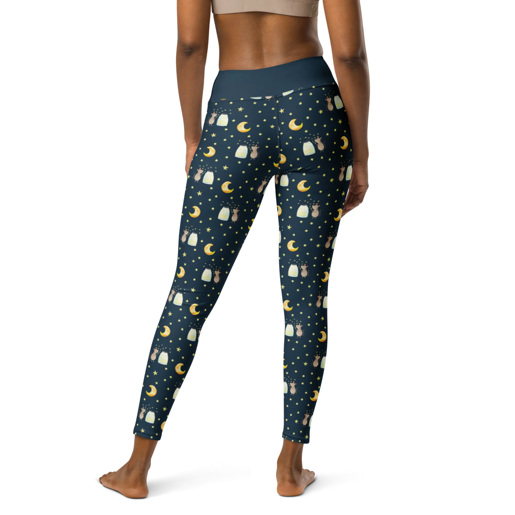 Spodnie do jogi mysz Gwiazdy Motywy zwierzęce, dobra energia, zabawne powiedzonka, zwierzęta