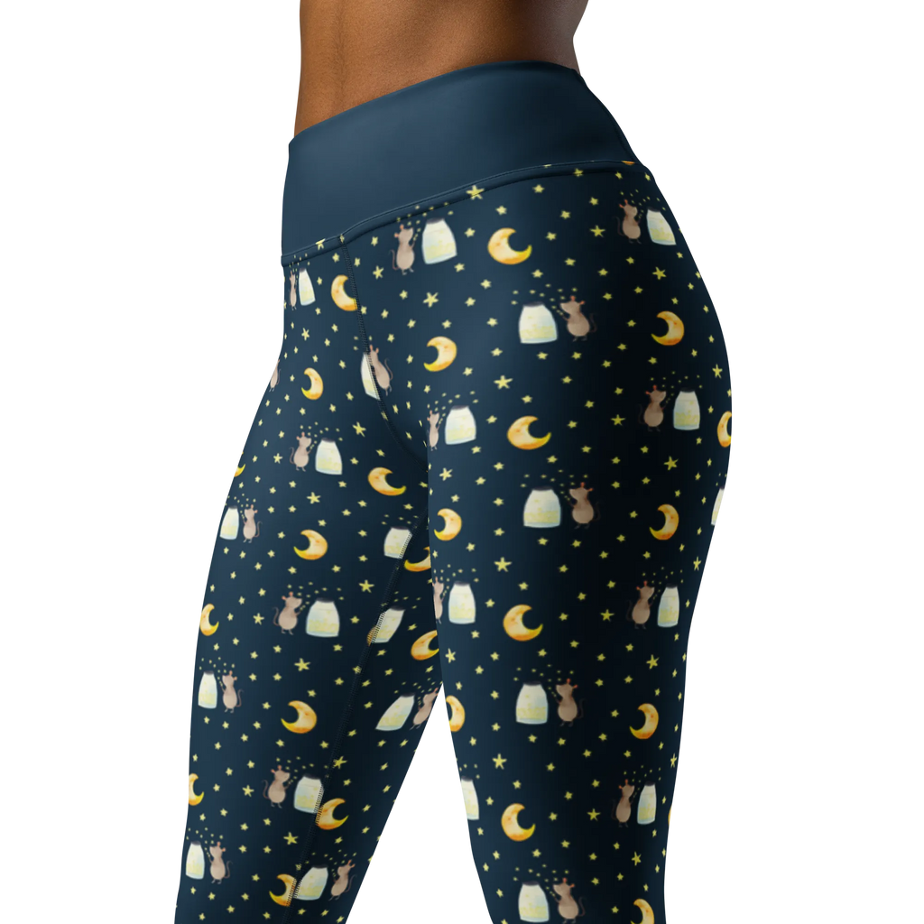 Spodnie do jogi mysz Gwiazdy Motywy zwierzęce, dobra energia, zabawne powiedzonka, zwierzęta