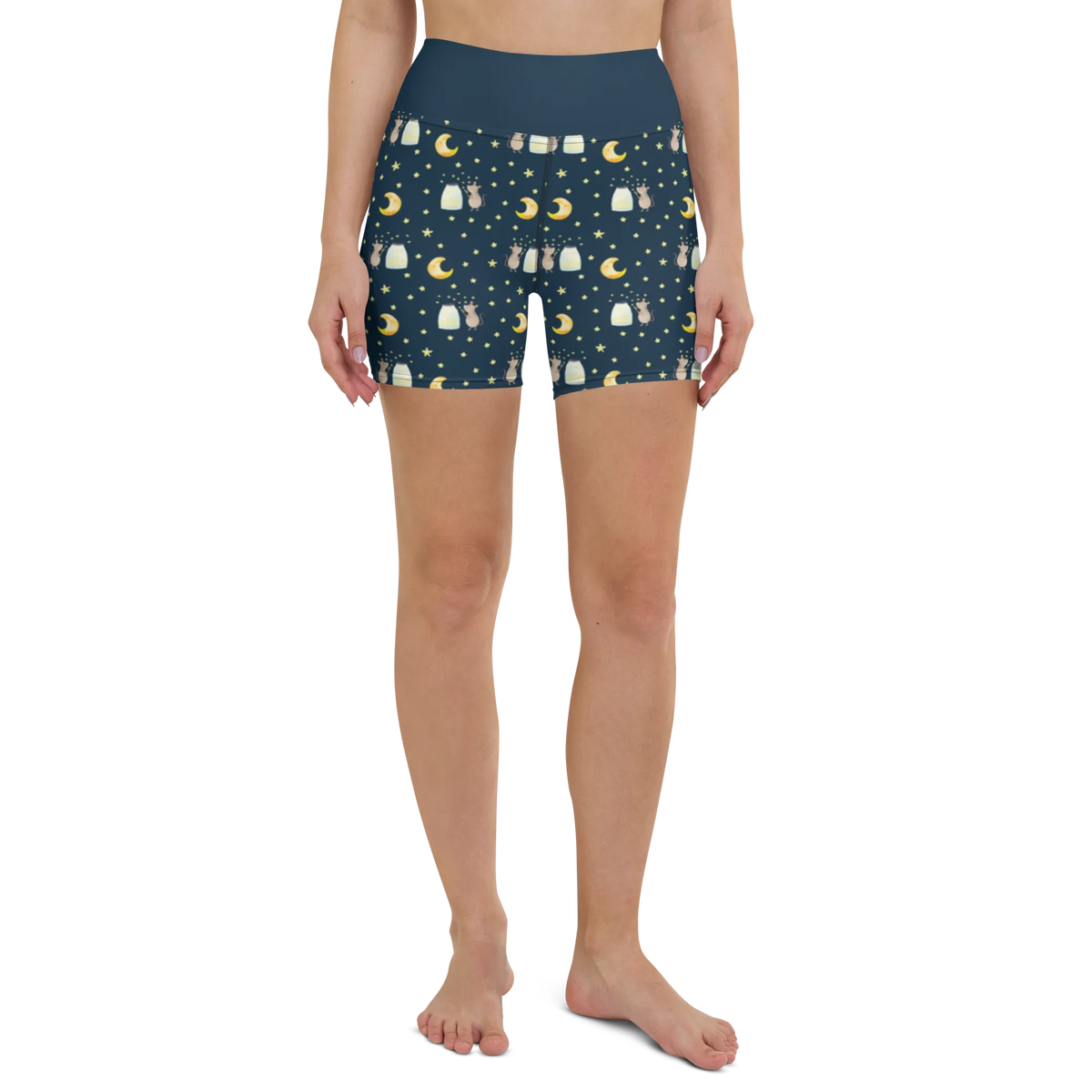 Szorty do jogi mysz Gwiazdy Sportshorts, Fitnesshose, Sporthose, Yogabekleidung, Yogashorts, Yoga Shorts, Sportbekleidung, Sportshorts Damen, Yoga Shorts Damen, Lustige Sprüche, Tiere, Tiermotive, Gute Laune, Träume, Wunsch, Taufe, Erstes Kind, Maus, Geburtstag, Sterne, Hoffnung, Kind, Geburt, Taufgeschenk, Kindergeburtstag, Schwangerschaft