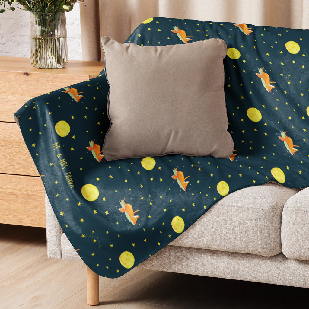 Sherpa cuddly blanket Fox Stars Fuchs, Romantik, Always Look on the Bright Side of Life, tröstende Worte, Spruch positiv, Füchse, Spruch schön