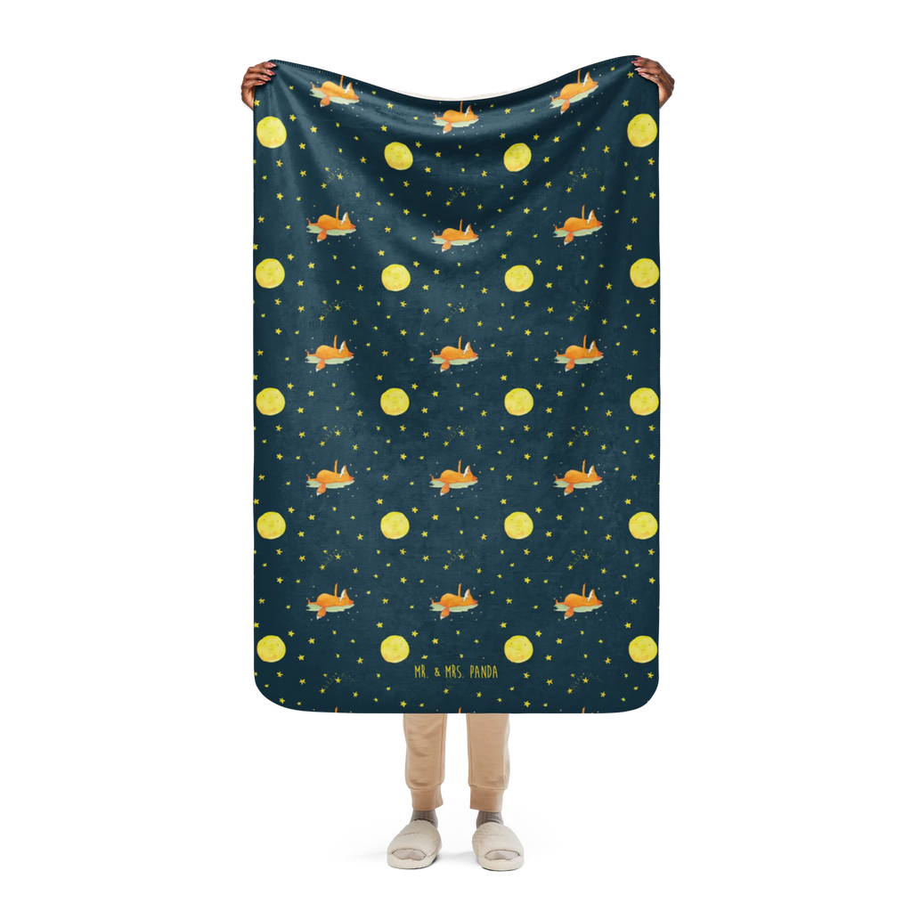 Sherpa cuddly blanket Fox Stars Fuchs, Romantik, Always Look on the Bright Side of Life, tröstende Worte, Spruch positiv, Füchse, Spruch schön