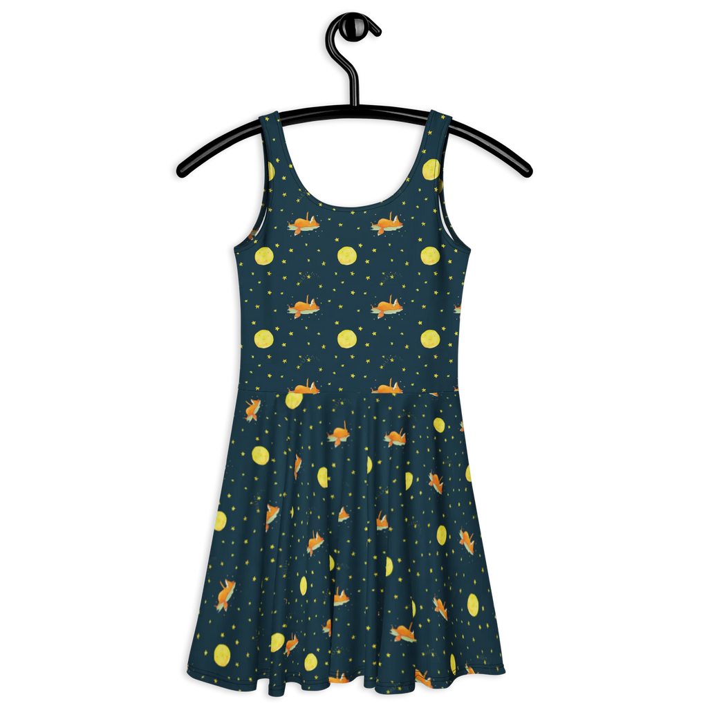 Sommerkleid Fuchs Sterne Muster Skaterkleid, Sommerkleid, Kleid, Fuchs, Always Look On The Bright Side Of Life, Tröstende Worte, Romantik, Spruch schön, Füchse, Spruch Positiv