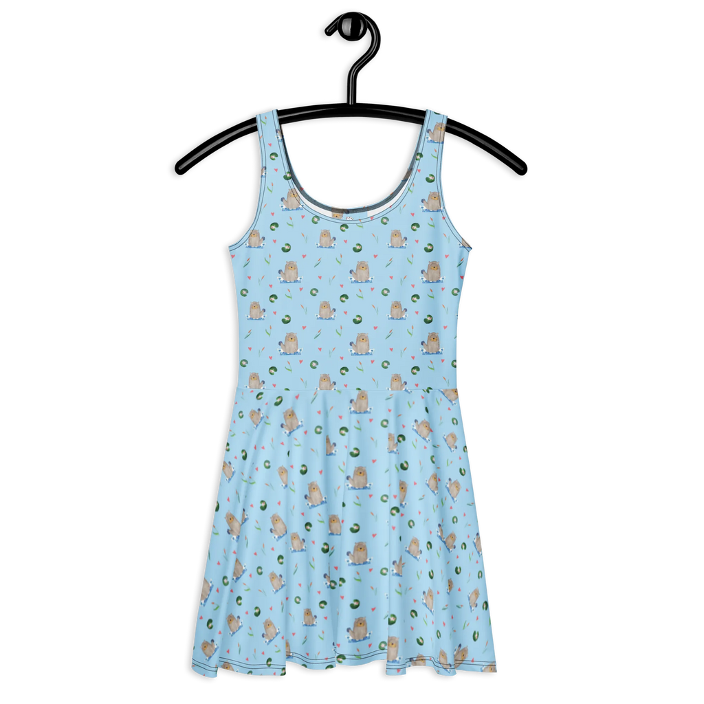 Sommerkleid Otter Stein Muster Sommerkleid, Kleid, Skaterkleid, Fischotter, Seeotter, Otter, Otter Seeotter See Otter