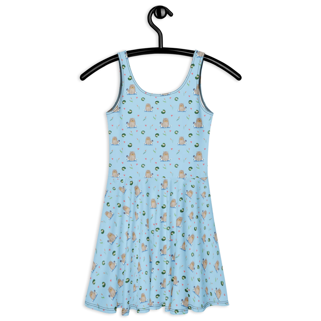 Sommerkleid Otter Stein Muster Sommerkleid, Kleid, Skaterkleid, Fischotter, Seeotter, Otter, Otter Seeotter See Otter