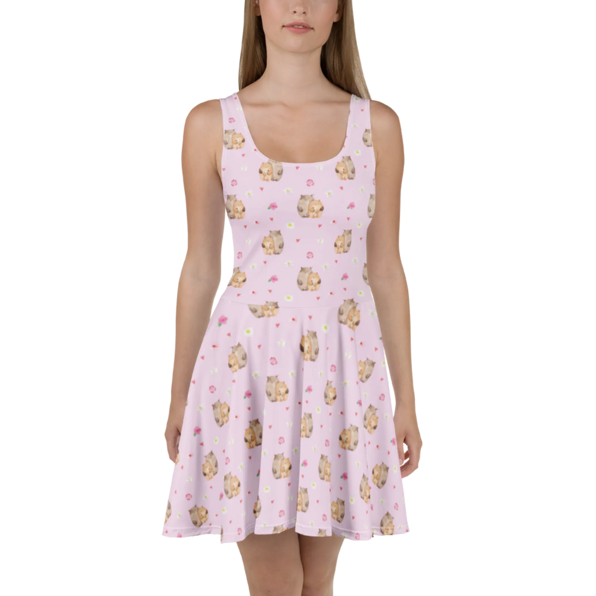 Sommerkleid Bären Liebe Muster Skaterkleid, Minikleid, Kurzes Sommerkleid, Damen-Sommerkleid, Sommerkleid, Stretchkleid, Kurzes Kleid, Ausgestelltes Kleid, Strandkleid, Damenkleid, Shirtkleid, Jerseykleid, Swingkleid, Luftiges Sommerkleid, A-Linien-Kleid, Leichtes Sommerkleid, Urlaubskleid, Freizeitkleid, Kleid, Freundin, Jahrestag, Liebesgeschenk, Partner, Freund, Heiraten, Heiratsantrag, Ehemann, Hocheitstag, Ehefrau, Verlobung, Liebe, Geschenk Freund, Hochzeitstag, Bär, Verliebt, Bärchen, Verheiratet, Bären, Geschenk Hochzeit, Verlobt, Geschenk Freundin, Liebesbeweis