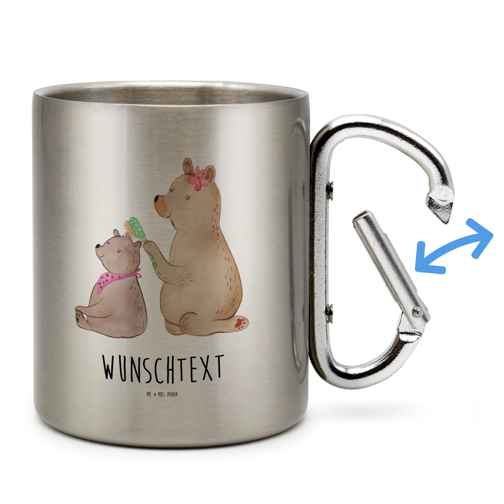 Spersonalizowany kubek ze stali nierdzewnej niedźwiedź dziecko Rodzina, Dzień Ojca, Dzień Matki, brat, siostra, mama, tata, babcia, dziadek