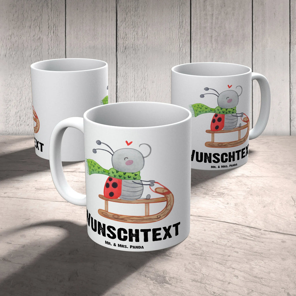 Personalised cup Smörle sledding Winter, Christmas, Christmas time, snow