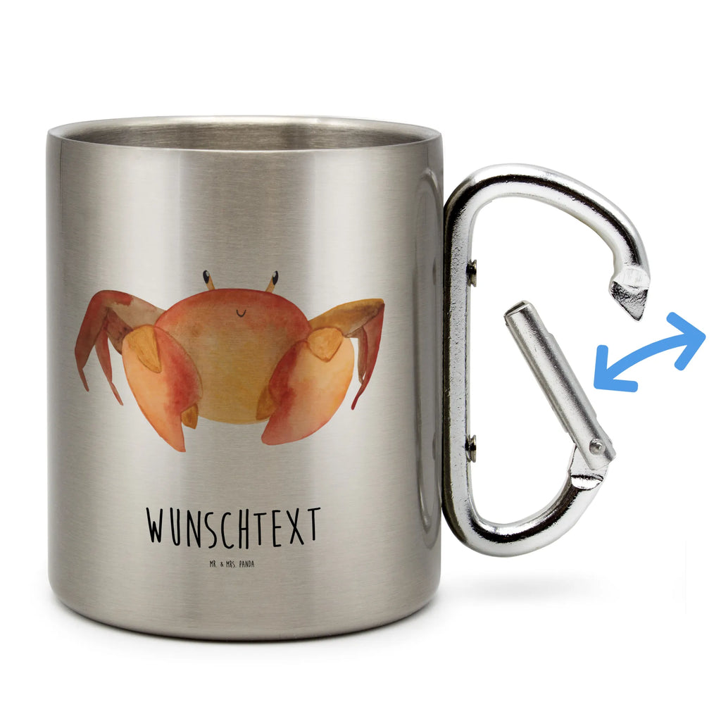 Spersonalizowany kubek ze stali nierdzewnej znak zodiaku krab Znak zodiaku, gwiazdozbiór, horoskop, astrologia, ascendent