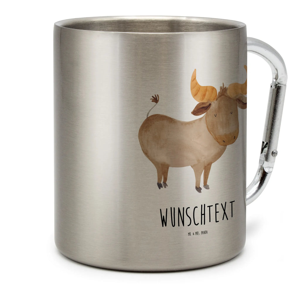 Spersonalizowany kubek ze stali nierdzewnej Znak zodiaku Byk Znak zodiaku, gwiazdozbiór, horoskop, astrologia, ascendent
