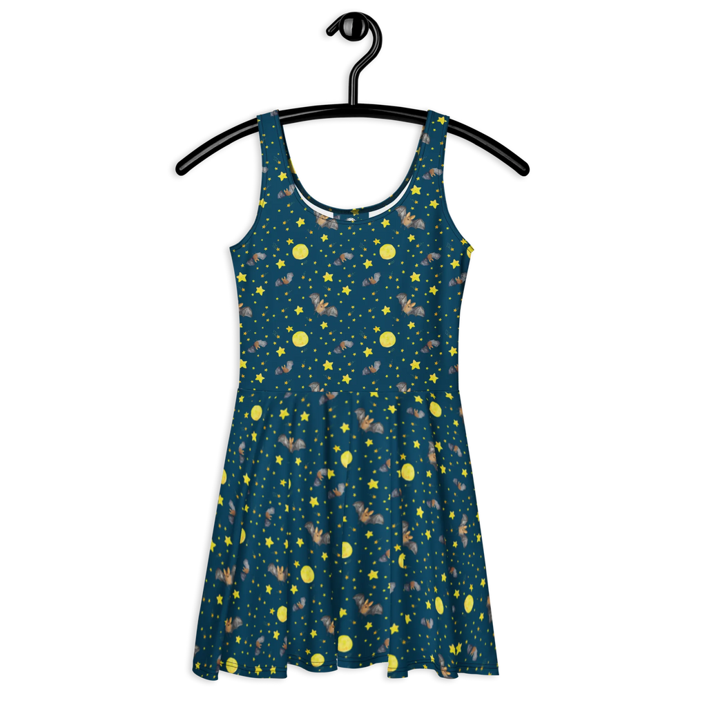 Sommerkleid Fledermaus Flügel Muster Kleid, Sommerkleid, Skaterkleid, Lustige Sprüche, Tiere, Tiermotive, Gute Laune