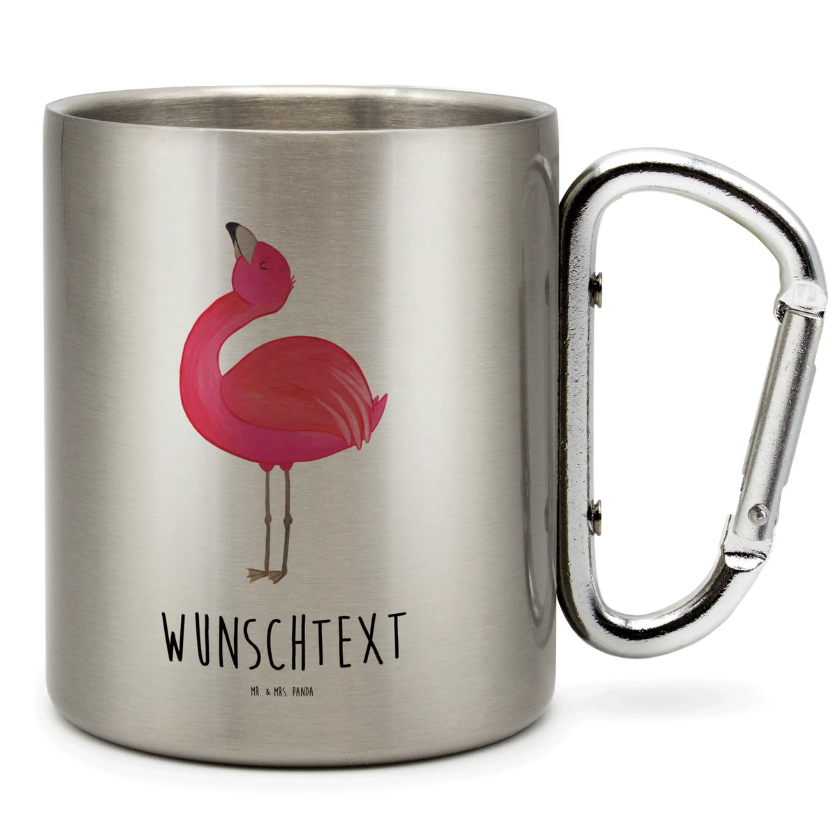 Personalized Stainless Steel Mug flamingo Proud Flamingo, pink, pink bird, bird of paradise, red, flamingo decoration, gift pink, gifts, gift idea, children, adults, girls, flamingo fans, summer, vacation, sea, unusual gifts in pink, pink gifts, girls gifts, small gifts, Caribbean feeling, funny sayings, best friend, self-acceptance, self-love, proud, sister, friend, mom, daughter, joy
