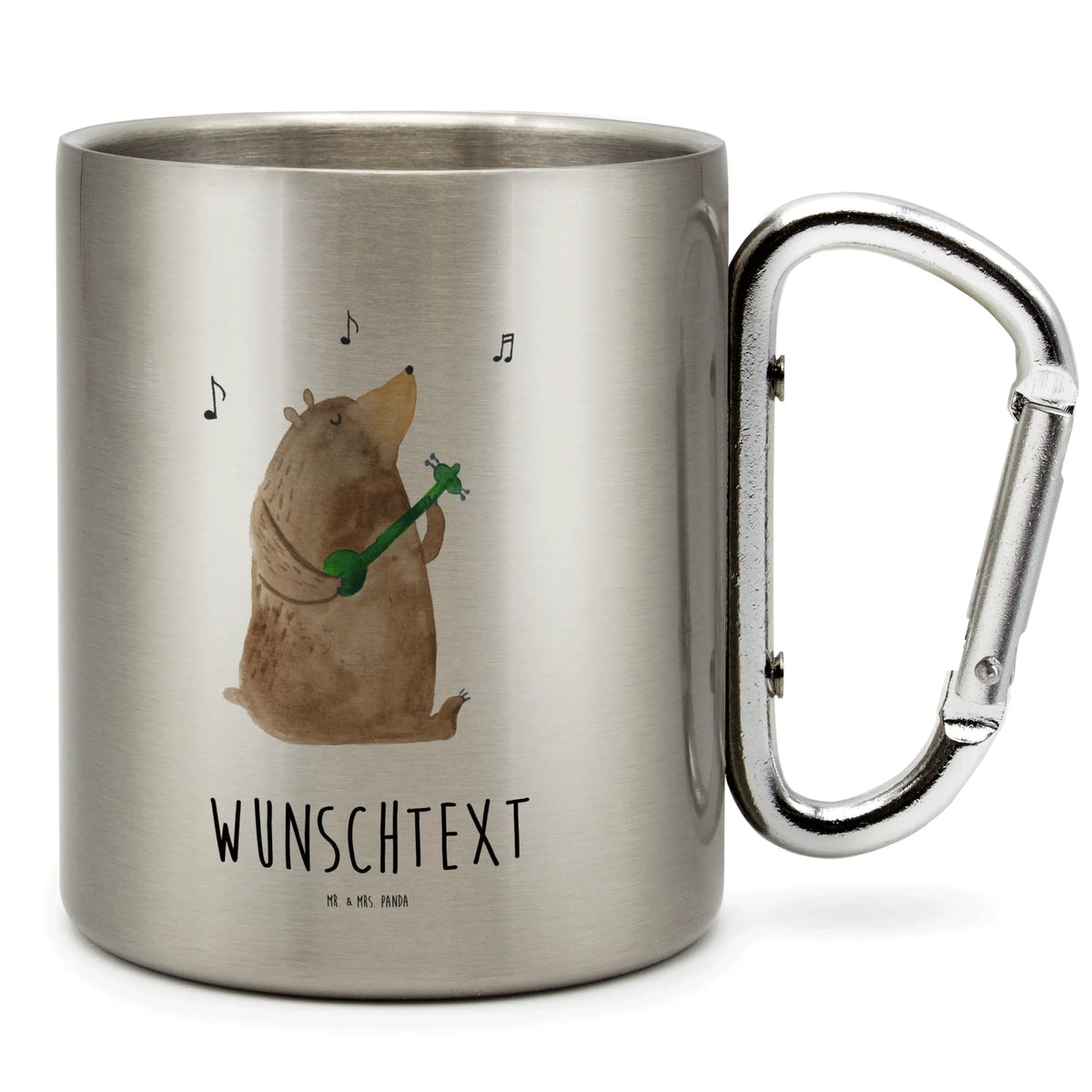 Personalized Stainless Steel Mug bear song teddy bear, cuddly toy, saying, love song, heart, girlfriend, gift, woman