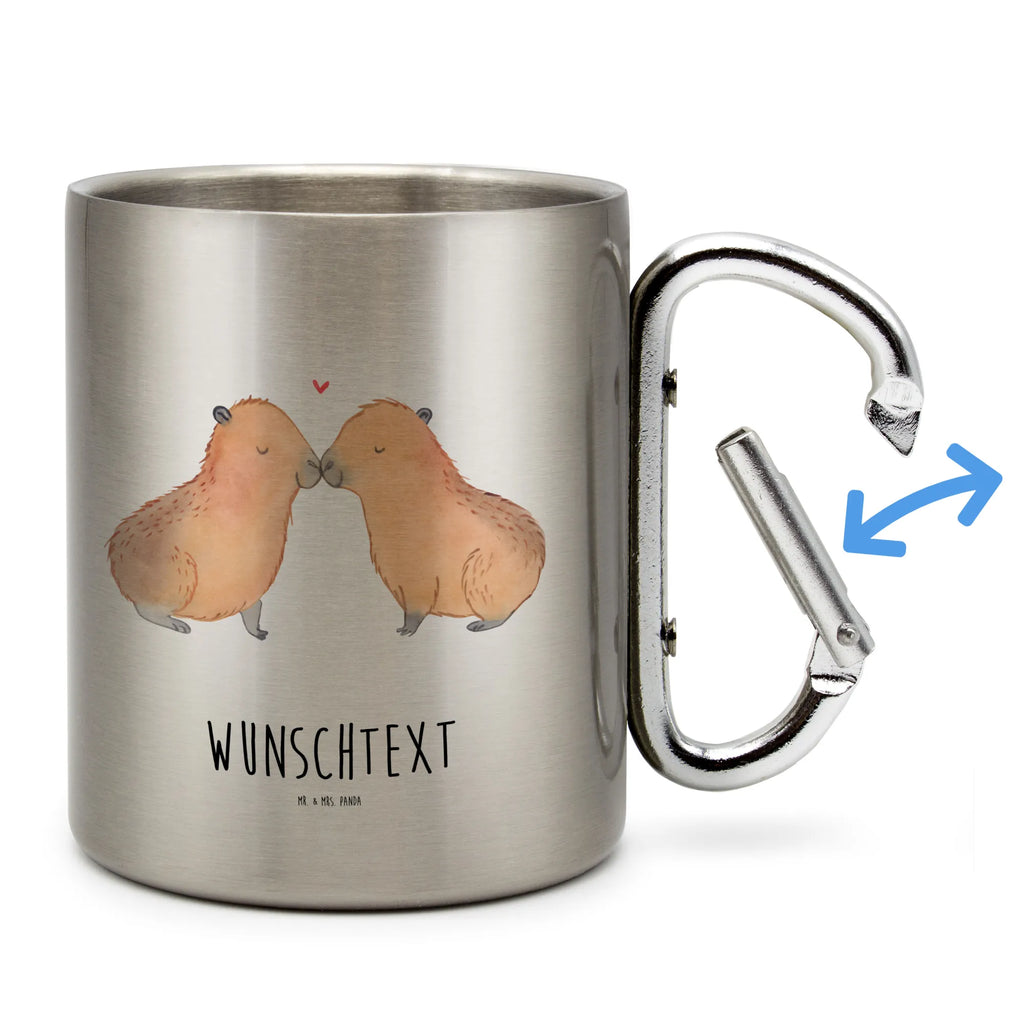Spersonalizowany kubek ze stali nierdzewnej kapibara miłość Motywy zwierzęce, dobra energia, zabawne powiedzonka, zwierzęta