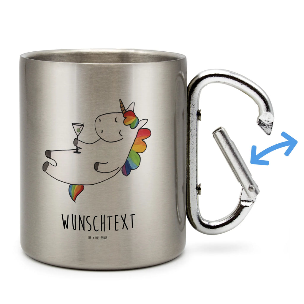 Personalized Stainless Steel Mug unicorn cocktail unicorn, unicorns, girlfriend gift, caipirinha, girlfriend present, party, birthday, fun, rum, celebrating, champagne