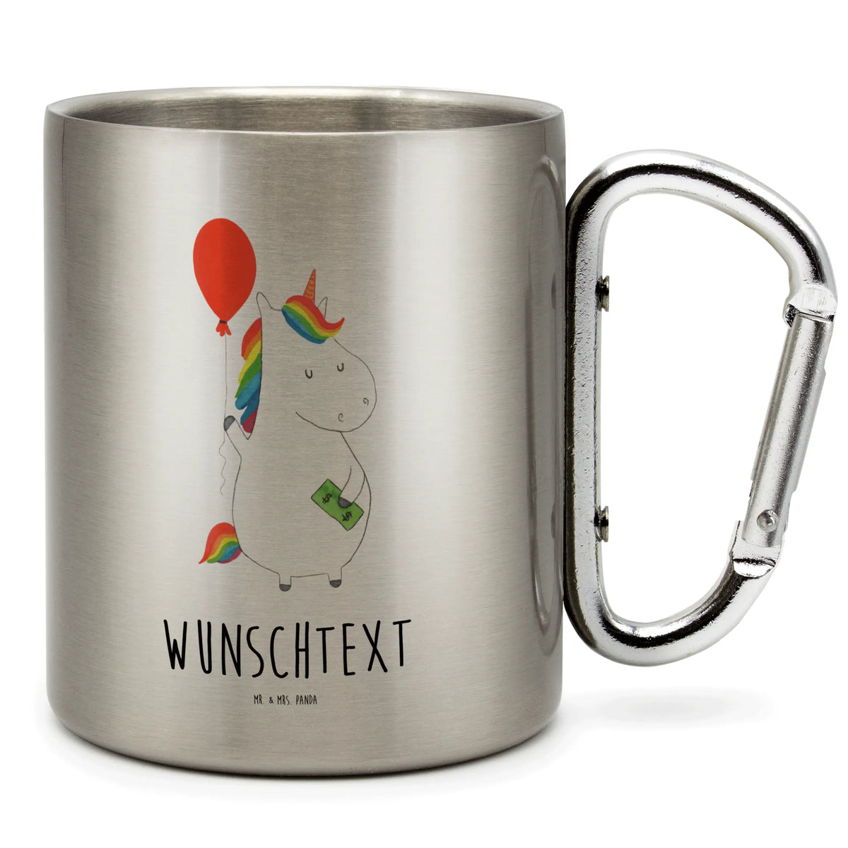 Personalized Stainless Steel Mug unicorn balloon unicorn, unicorns, lifelong, balloon, gift, funny, fun, money, saying, joy, girlfriend