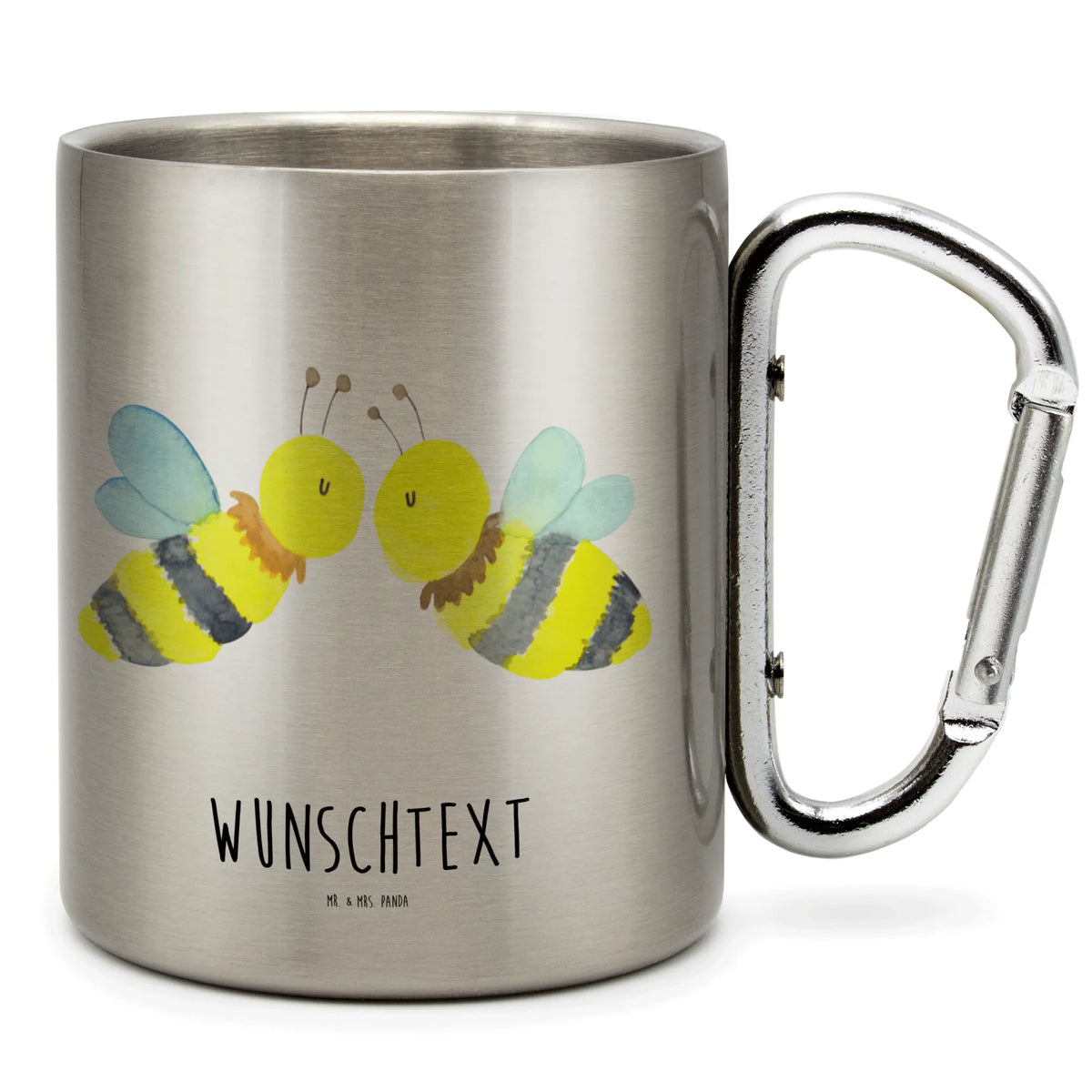Personalized Stainless Steel Mug bee Love Bee, wasp, bumblebee
