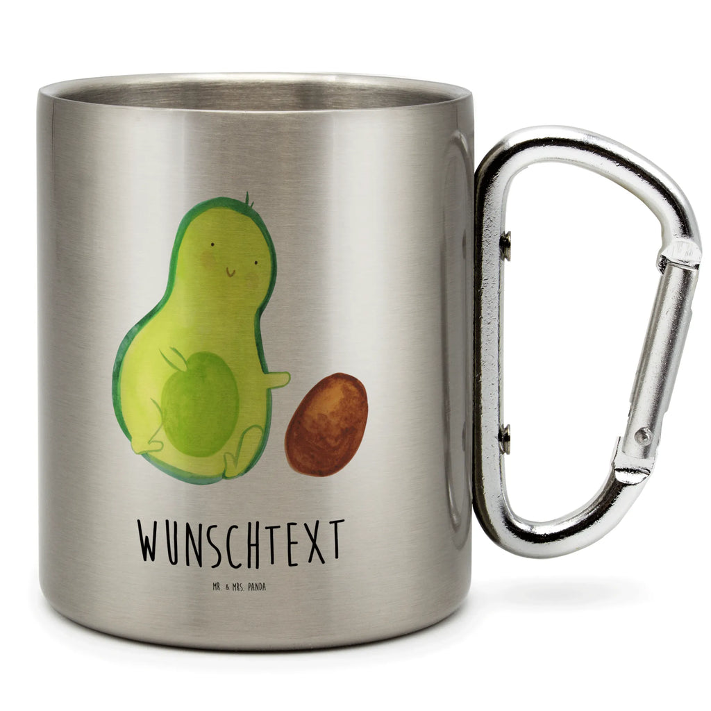 Personalized Stainless Steel Mug avocado core rolls avocado, vegetables, first child, love, infant, birth, baby party, big love, child, for birth, baby, birthday, avocados, pregnancy