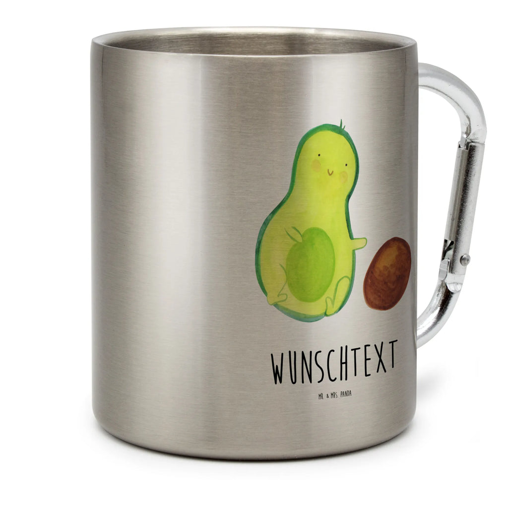 Personalized Stainless Steel Mug avocado core rolls avocado, vegetables, first child, love, infant, birth, baby party, big love, child, for birth, baby, birthday, avocados, pregnancy