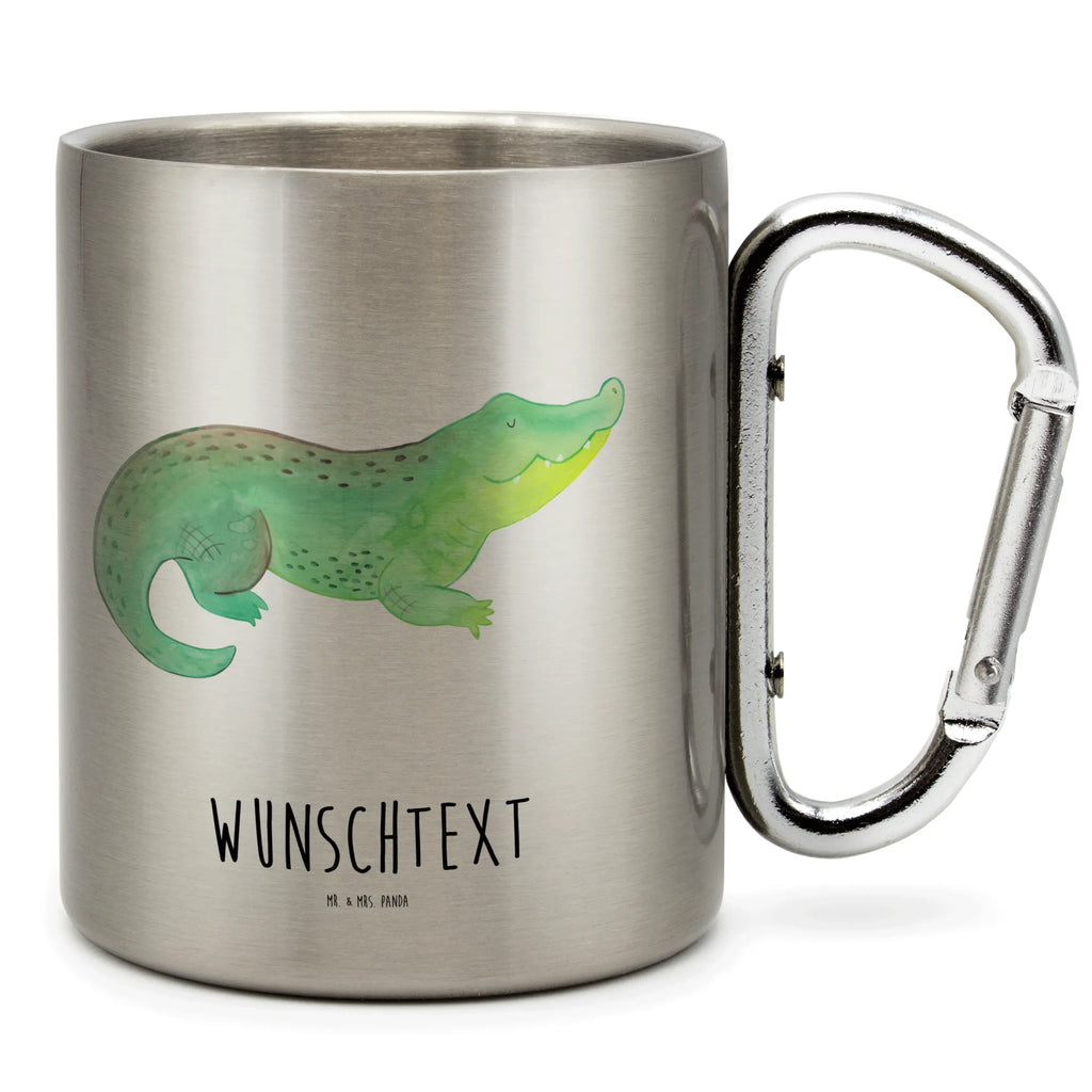 Personalized Stainless Steel Mug Crocodile Seafood, aquatic animals, ocean, sea, fish, shells, corals, reef, whale, narwhal, sea urchin, lobster, platypus, turtle, manatee, crocodile, orca, shrimp, gifts for seafood lovers, water world, underwater animals, underwater world, vacation, deep sea, seafood fans, gift ideas, seafood decoration, seafood posters, favorite person, to be crazy, best friend, wanderlust, to be spontaneous, crocodiles, girlfriend, adventurousness