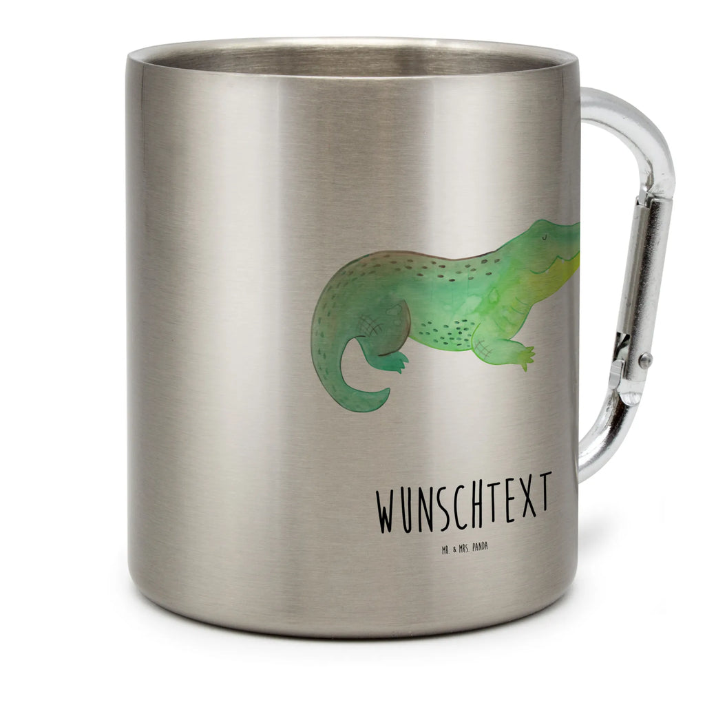 Personalized Stainless Steel Mug Crocodile Seafood, aquatic animals, ocean, sea, fish, shells, corals, reef, whale, narwhal, sea urchin, lobster, platypus, turtle, manatee, crocodile, orca, shrimp, gifts for seafood lovers, water world, underwater animals, underwater world, vacation, deep sea, seafood fans, gift ideas, seafood decoration, seafood posters, favorite person, to be crazy, best friend, wanderlust, to be spontaneous, crocodiles, girlfriend, adventurousness