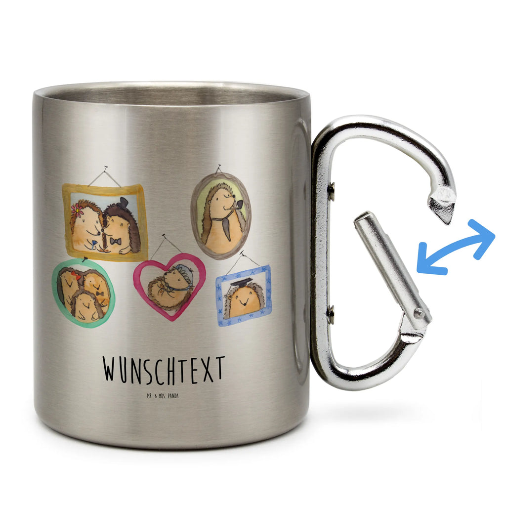 Spersonalizowany kubek ze stali nierdzewnej Rodzina jeży Rodzina, Dzień Ojca, Dzień Matki, brat, siostra, mama, tata, babcia, dziadek