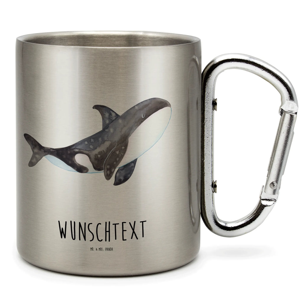 Personalized Stainless Steel Mug Orca Seafood, aquatic animals, ocean, sea, fish, shells, corals, reef, whale, narwhal, sea urchin, lobster, platypus, turtle, manatee, crocodile, orca, shrimp, gifts for seafood lovers, water world, underwater animals, underwater world, vacation, deep sea, seafood fans, gift ideas, seafood decoration, seafood posters, orcas, new start, work, motivation, self-love, opportunities, office, startup, killer whale