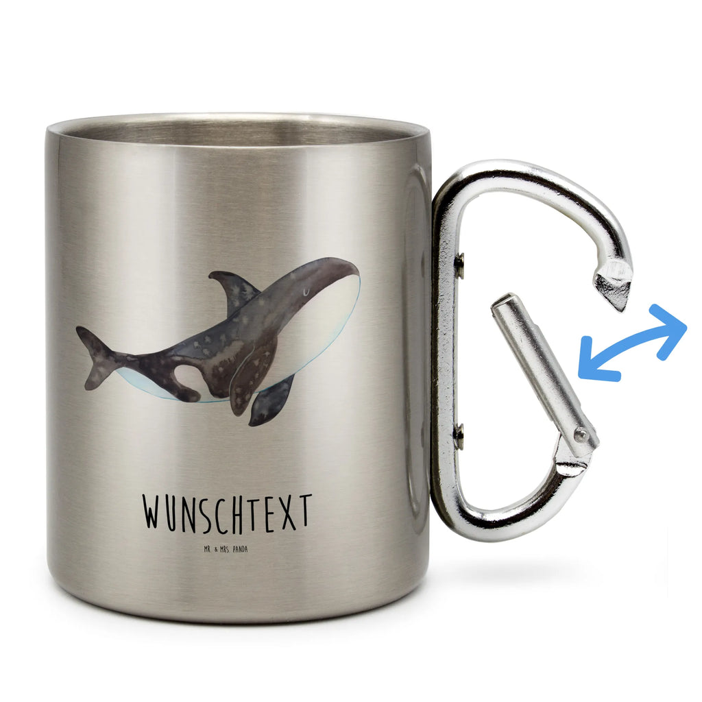 Personalized Stainless Steel Mug Orca Seafood, aquatic animals, ocean, sea, fish, shells, corals, reef, whale, narwhal, sea urchin, lobster, platypus, turtle, manatee, crocodile, orca, shrimp, gifts for seafood lovers, water world, underwater animals, underwater world, vacation, deep sea, seafood fans, gift ideas, seafood decoration, seafood posters, orcas, new start, work, motivation, self-love, opportunities, office, startup, killer whale