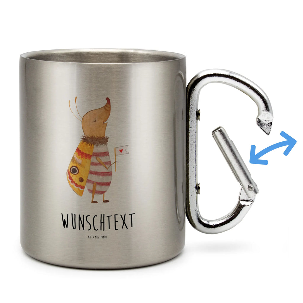 Personalized Stainless Steel Mug Moth flag small animals, cute, funny, cute animal motives, hand drawn, small world, funny sayings, good mood, happy, gifts, gift ideas, special gifts, animal lover, card, Beetle, Saying funny, Kitchen decoration, Moth, How much does the world cost