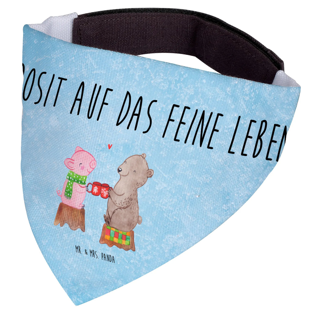 Chusta na szyję dla psa L Ciepły prosiaczek Impreza Zima, Boże Narodzenie, dekoracje świąteczne, Mikołaj, Adwent, Wigilia, zimowy motyw