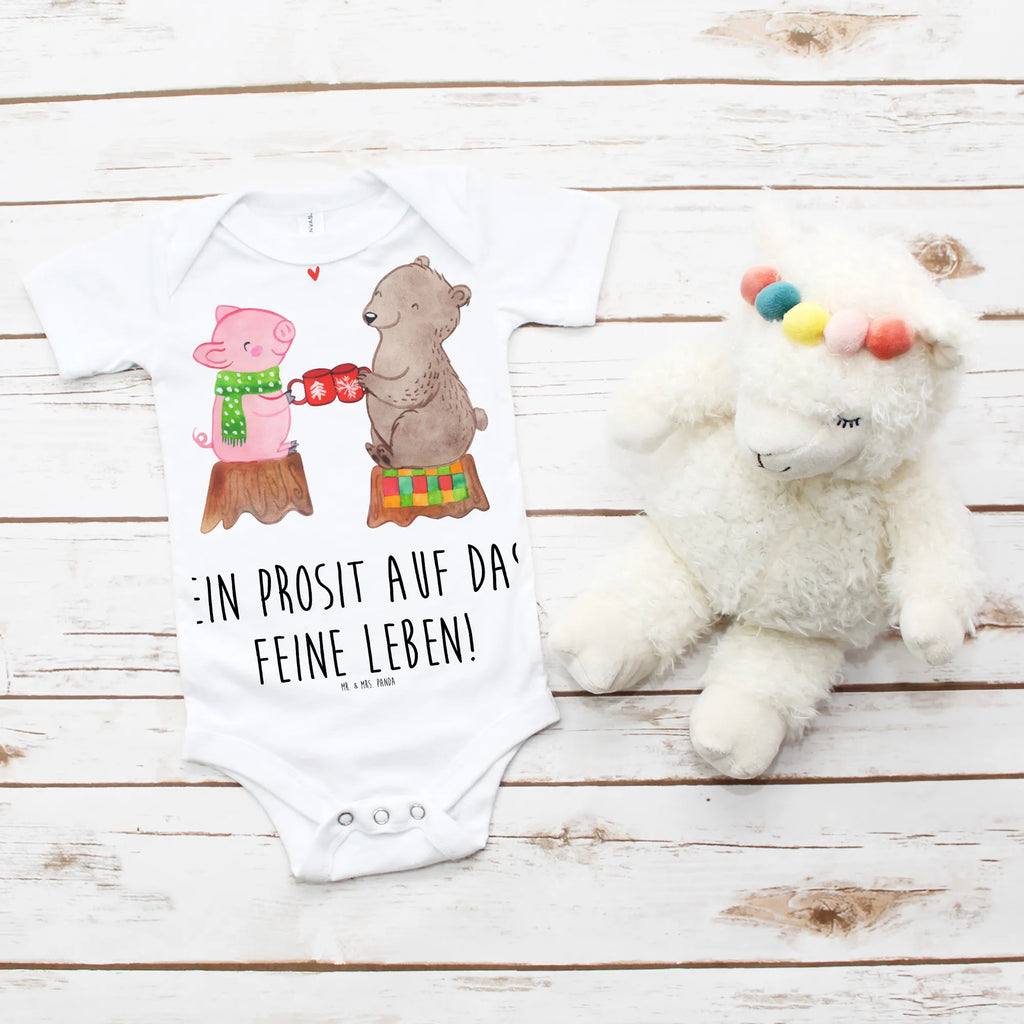 Babygro Glowing Pig Bash Baby-Strampler, Baby-Romper, Baby-Overall, Babystrampler, Wickelbody, Babykleidung, Baby Erstausstattung, Kurzarm-Strampler, Strampler, Baby-Kleidung, Baby-Body, Winter, Weihnachten, Weihnachtsdeko, Nikolaus, Advent, Heiligabend, Wintermotiv, Alles Gute, Bär, Prost, Schwein, Weihnachtszeit